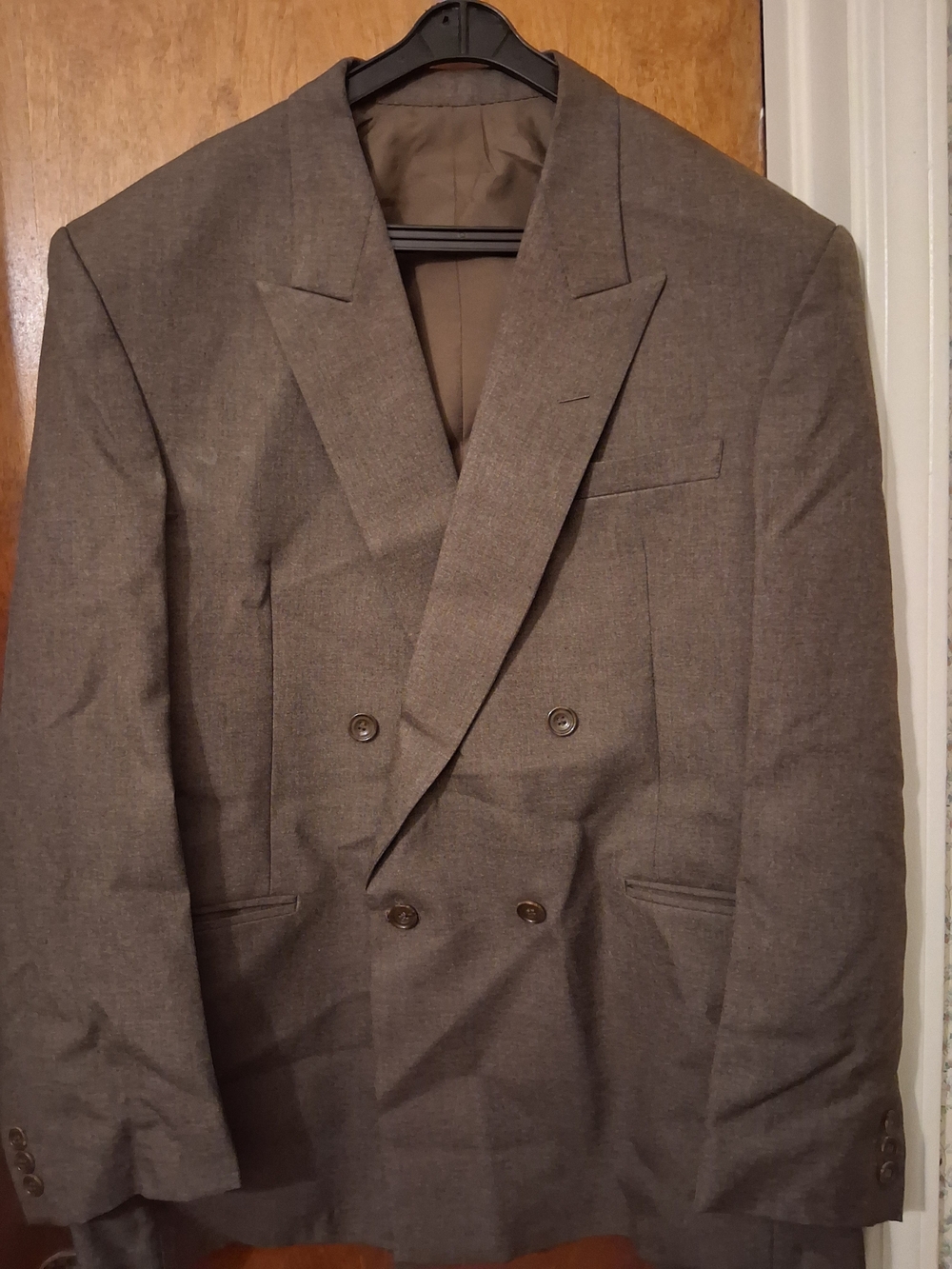 Swamy Tailors - Men's Double-Breasted Brown Blazer